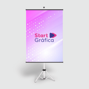 BANNER PROMOCIONAL Lona 240g  Colorido Frente / Verso sem impressão  Bastão e Corda 