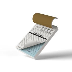 BLOCO AUTO COPIATIVO 21x15 CM Papel apergaminhado (Auto Copiativo) 56g. 21X15 cm 1x0 - Preto e Branco Frente / Verso sem impressão  Corte Reto + Picote 