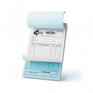 BLOCOS AUTO COPIATIVO 10x15 CM Papel apergaminhado (Auto Copiativo) 56g. 10x15cm 1x0 - Preto e Branco Frente / Verso sem impressão  Corte Reto + Picote 